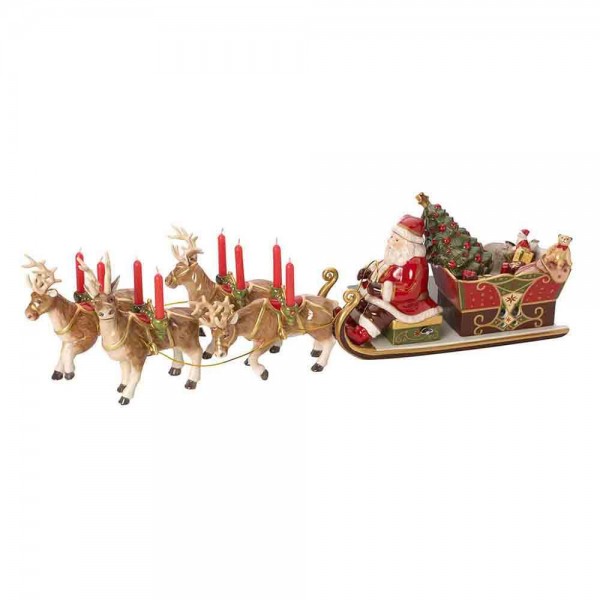 Villeroy und Boch 70cm Christmas Toys Memory Spieluhr Santas Schlittenfahrt. Hauptbild.