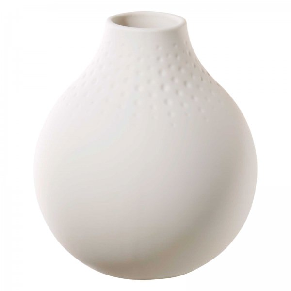 Villeroy und Boch 12x11cm Vase Manufacture Collier blanc Perle. Hauptbild.
