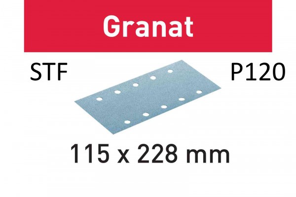 Festool Schleifstreifen STF 115X228 P120 GR/100 Granat