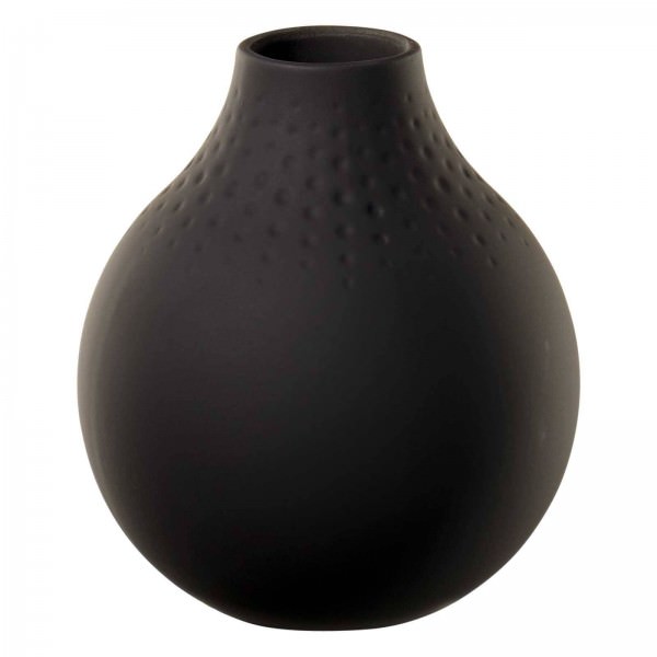 Villeroy und Boch 12x11cm Vase Manufacture Collier noir Perle. Hauptbild.